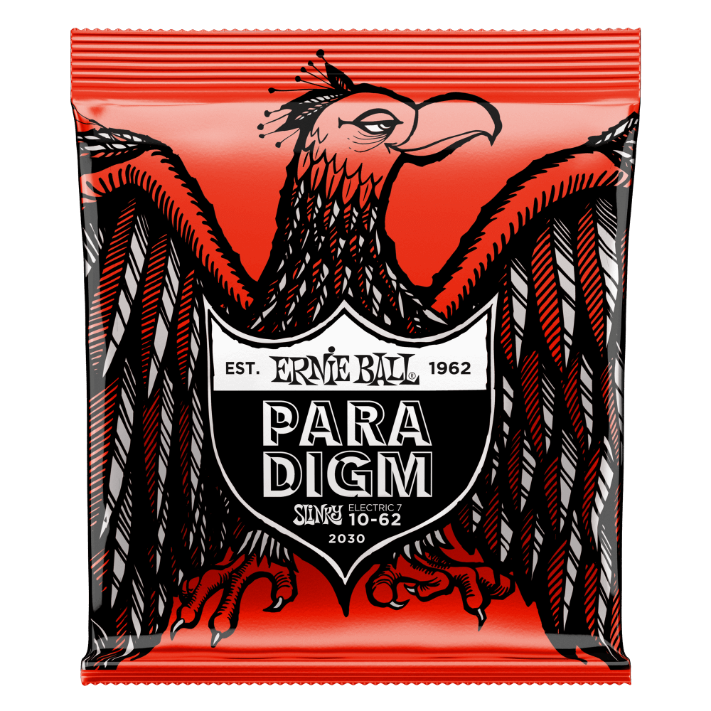 ERNIE BALL 2030 SKINNY TOP HEAVY BOTTOM SLINKY PARADIGM 7-STRING ELECTRIC GUITAR STRINGS - 10-62 GAUGE-(6632753955010)