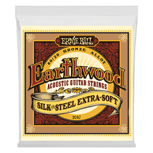 Load image into Gallery viewer, ERNIE BALL 2047 EARTHWOOD SILK &amp; STEEL EXTRA SOFT 80/20 BRONZE ACOUSTIC GUITAR STRINGS - 10-50 GAUGE
