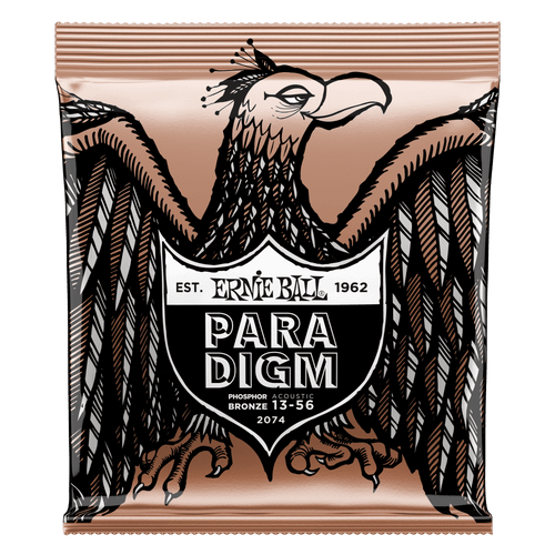 ERNIE BALL 2074 PARADIGM MEDIUM PHOSPHOR BRONZE ACOUSTIC GUITAR STRINGS - 13-56 GAUGE-(6633668640962)