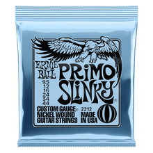Load image into Gallery viewer, ERNIE BALL 2212 PRIMO SLINKY NICKEL WOUND ELECTRIC GUITAR STRINGS - 9.5-44 GAUGE-(6631413711042)
