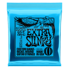 Load image into Gallery viewer, ERNIE BALL 2225 EXTRA SLINKY NICKEL WOUND ELECTRIC GUITAR STRINGS - 8-38 GAUGE-(6631321829570)
