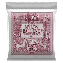 Load image into Gallery viewer, ERNIE BALL ERNESTO PALLA 2409 BLACK &amp; GOLD BALL-END NYLON CLASSICAL GUITAR STRINGS-(6924796756162)
