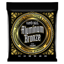 Load image into Gallery viewer, ERNIE BALL 2568 LIGHT ALUMINUM BRONZE ACOUSTIC GUITAR STRINGS - 11-52 GAUGE-(6634974019778)
