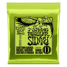 Load image into Gallery viewer, ERNIE BALL REGULAR SLINKY 2621 7-STRING NICKEL WOUND ELECTRIC GUITAR STRINGS - 10-56 GAUGE-(6924702712002)
