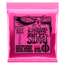 Load image into Gallery viewer, ERNIE BALL SUPER SLINKY 2623 7-STRING NICKEL WOUND ELECTRIC GUITAR STRINGS - 9-52 GAUGE-(6924707037378)
