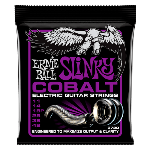 ERNIE BALL 2720 POWER SLINKY COBALT ELECTRIC GUITAR STRINGS - 11-48 GAUGE-(6633338732738)