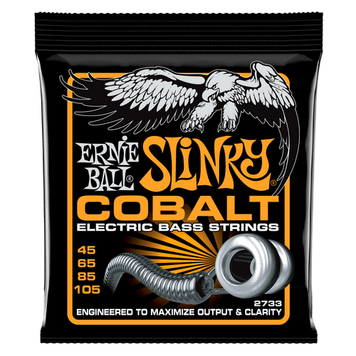 ERNIE BALL 2733 HYBRID SLINKY COBALT ELECTRIC BASS STRINGS - 45-105 GAUGE-(6636917129410)