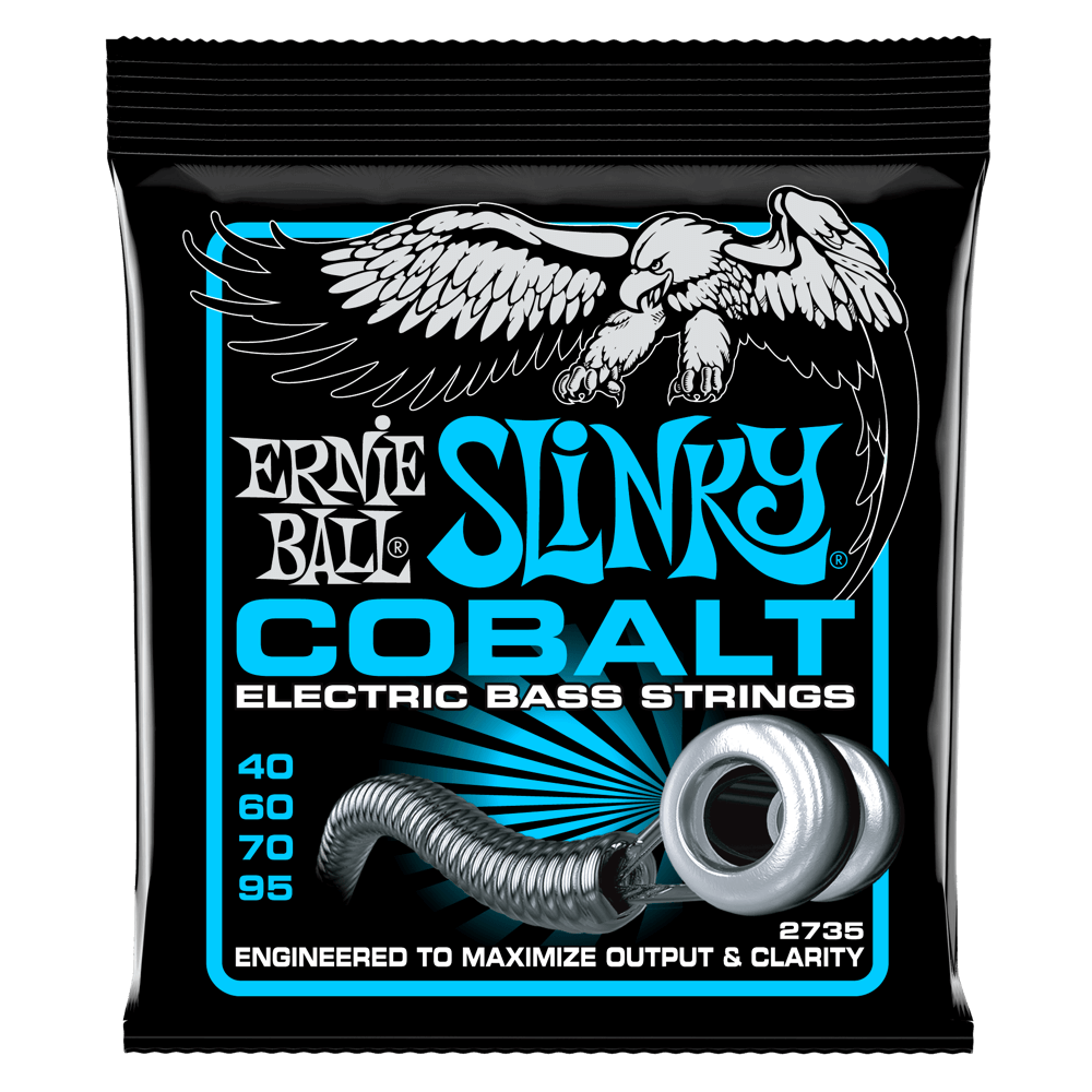 ERNIE BALL 2735 EXTRA SLINKY COBALT ELECTRIC BASS STRINGS - 40-95 GAUGE-(6636894945474)