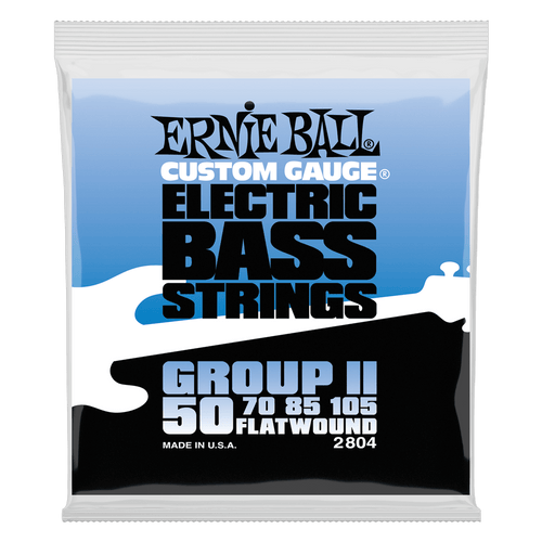 ERNIE BALL 2804 FLATWOUND GROUP II ELECTRIC BASS STRINGS - 50-105 GAUGE-(6669565001922)