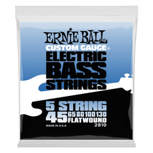 Load image into Gallery viewer, ERNIE BALL 2810 FLATWOUND 5-STRING ELECTRIC BASS STRINGS - 45-130 GAUGE-(6669556220098)
