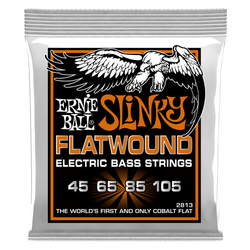 ERNIE BALL 2813  HYBRID SLINKY FLATWOUND ELECTRIC BASS STRINGS - 45-105 GAUGE-(6669562970306)