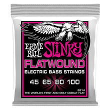 Charger l&#39;image dans la galerie, Ernie Ball 2814 Super Slinky FLATWOUND ELECTRIC BASS STRINGS - 45-100 GAUGE-(7506747064575)

