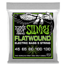 Charger l&#39;image dans la galerie, ERNIE BALL REGULAR SLINKY 5-STRING FLATWOUND ELECTRIC BASS STRINGS - 45-130 GAUGE-(7480905990399)
