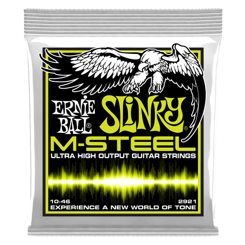 ERNIE BALL REGULAR SLINKY 2921 M-STEEL ELECTRIC GUITAR STRINGS - 10-46 GAUGE-(6924727877826)