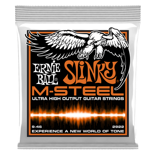 ERNIE BALL HYBRID SLINKY 2922 M-STEEL ELECTRIC GUITAR STRINGS - 9-46 GAUGE-(6924729647298)