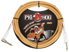 Load image into Gallery viewer, Pig Hog 10FT Instrument Cable - 1/4 Male Straight to 1/4 Male Right Angle

