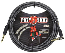 Load image into Gallery viewer, Pig Hog 10FT Instrument Cable - 1/4 Male Straight to 1/4 Male Right Angle

