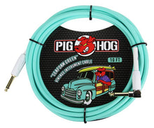 Load image into Gallery viewer, Pig Hog 10FT Instrument Cable - 1/4 Male Straight to 1/4 Male Right Angle

