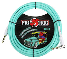 Load image into Gallery viewer, Pig Hog 20FT Right Angle Instrument Cable – Shielded Durable Guitar/Instrument Lead
