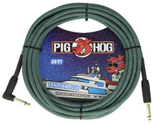 Load image into Gallery viewer, Pig Hog 20FT Right Angle Instrument Cable – Shielded Durable Guitar/Instrument Lead
