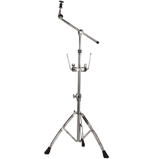 PDW DRUMS 9934 Style DJ-004 Support double tom/cymbale robuste avec perche de cymbale