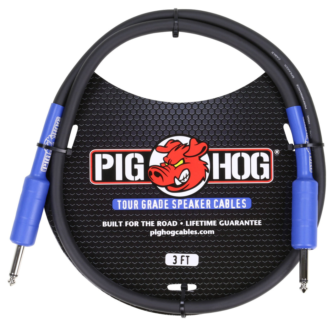 PIG HOG 9.2MM SPEAKER CABLE, 3FT (14 GAUGE WIRE)