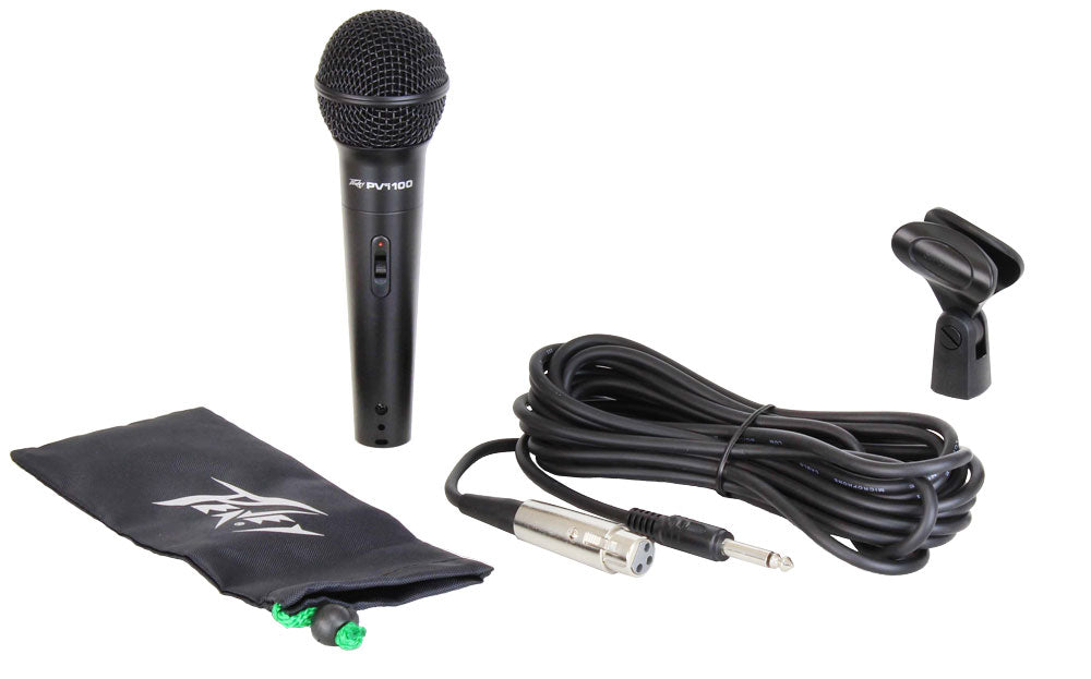 Peavey Mic PV i 100 1/4 Dynamic Cardioid Microphone with 1/4 inch Cable