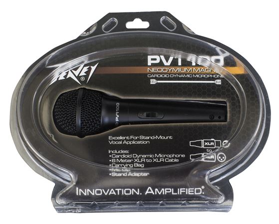 Peavey Mic PV i 100 XLR Microphone cardioïde dynamique avec câble XLR