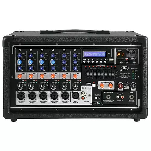 Peavey PVi 6500 6-channel 400W All in one Powered Mixer, With Bluetooth & More!