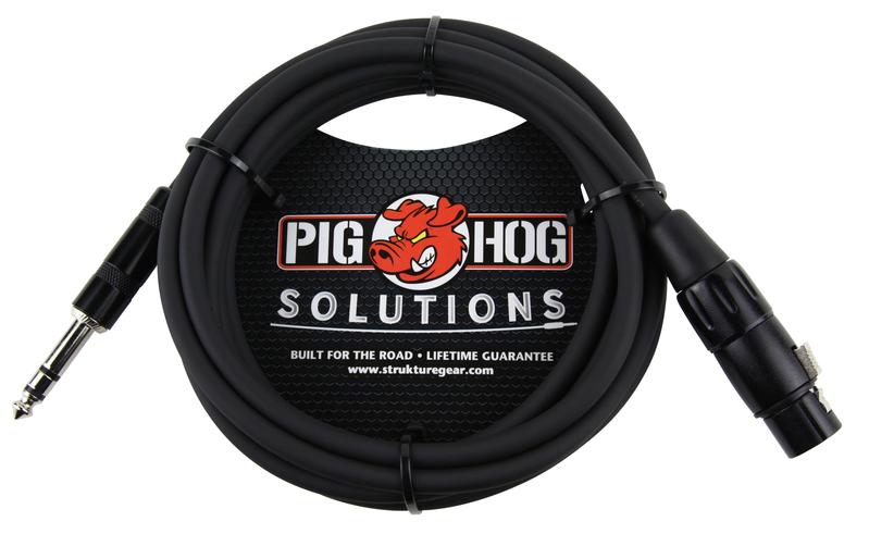 PIG HOG SOLUTIONS PX-TMXF1 - 10FT TRS(M)-XLR(F) BALANCED CABLE
