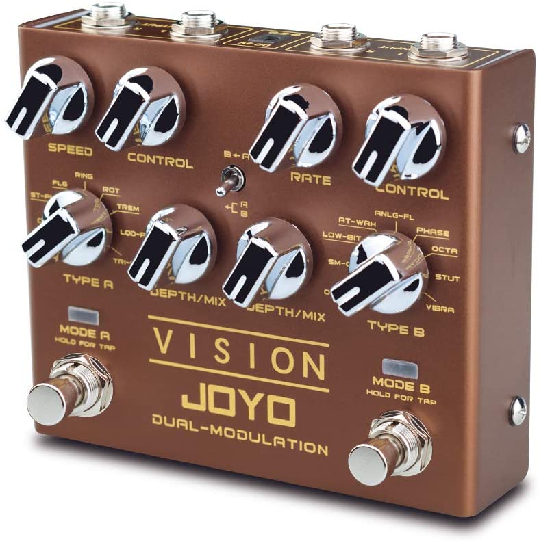 JOYO R-09 VISION Pédale d'effet guitare à modulation double canal 
