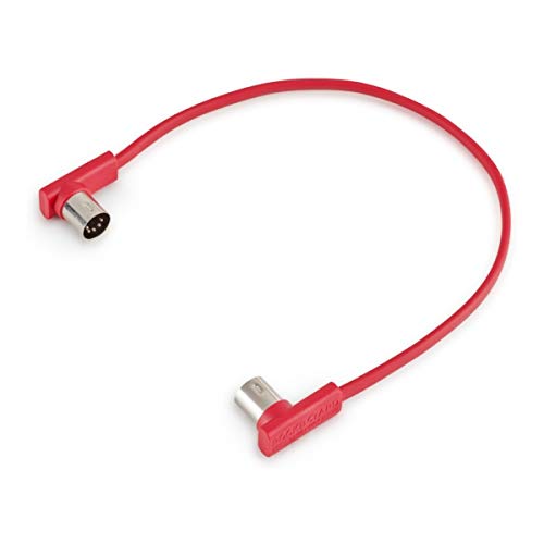 Câble MIDI Plat RockBoard - Rouge, 30 cm / 11 13/16