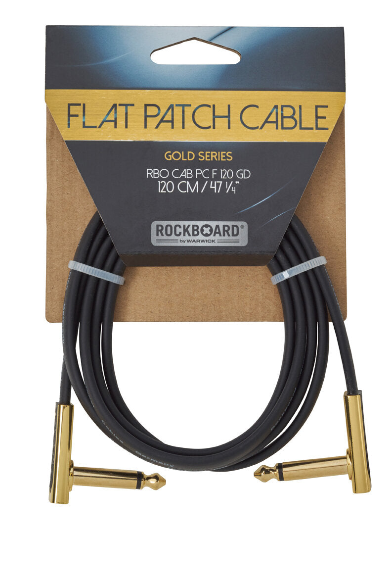 Câble patch plat série RockBoard GOLD, 120 cm / 47 1/4