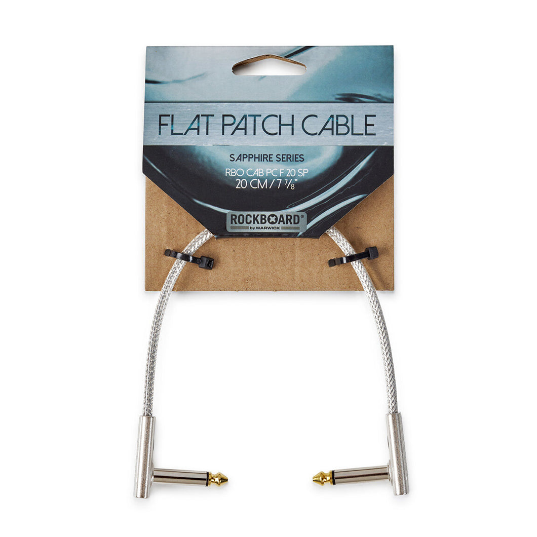 Câble patch plat série RockBoard SAPPHIRE, 20 cm / 7 7/8