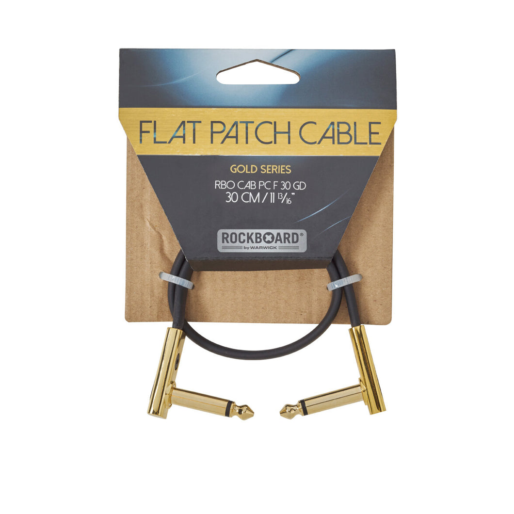 RockBoard GOLD Series Flat Patch Cable, 30 cm / 11 13/16