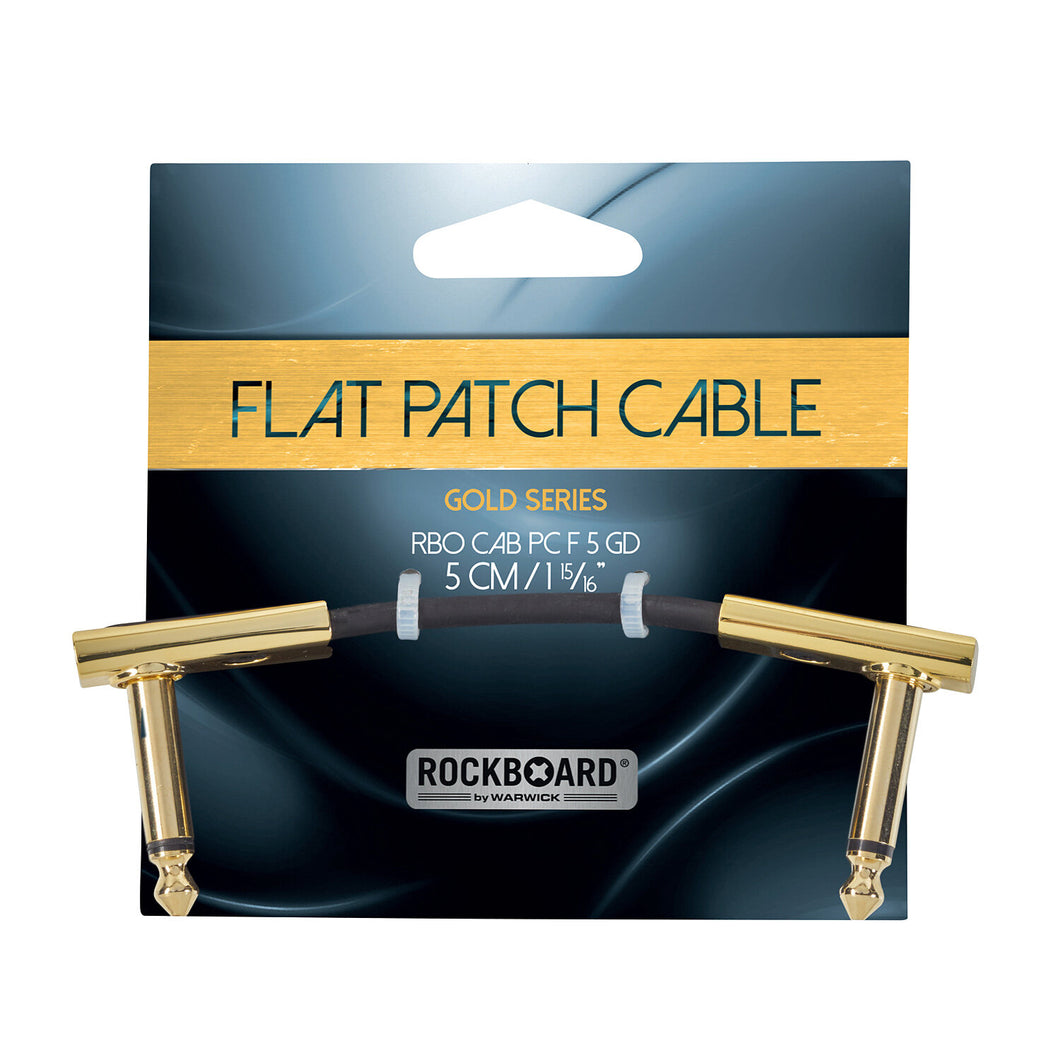 RockBoard GOLD Series Flat Patch Cable, 5 cm / 1 31/32