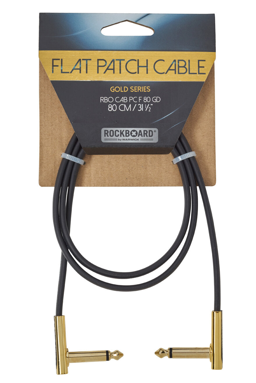 RockBoard GOLD Series Flat Patch Cable, 80 cm / 31 1/2