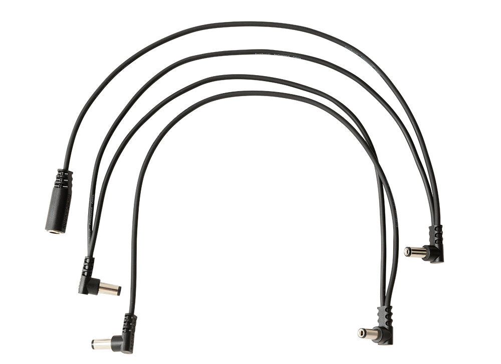 RockBoard Flat Daisy Chain Cable, 4 Outputs, angled