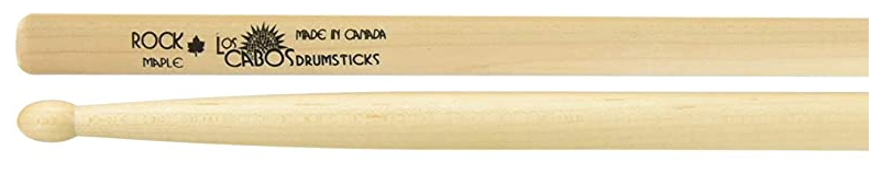LOS CABOS LCDROCK ROCK DRUM STICKS-MAPLE WOOD TIP MADE In CANADA