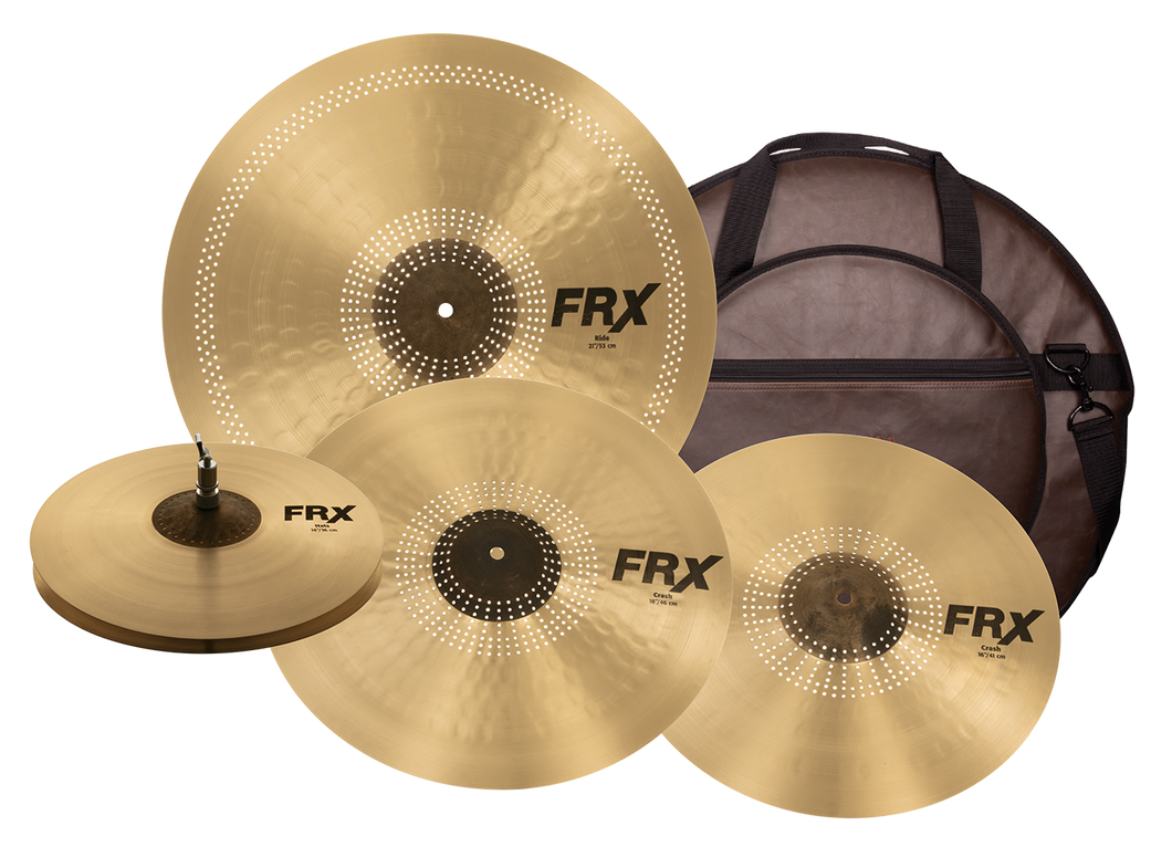SABIAN FRX5003 FRX Prepack Set 4-Pack with free Classic Vintage Cymbal Bag Made In Canada