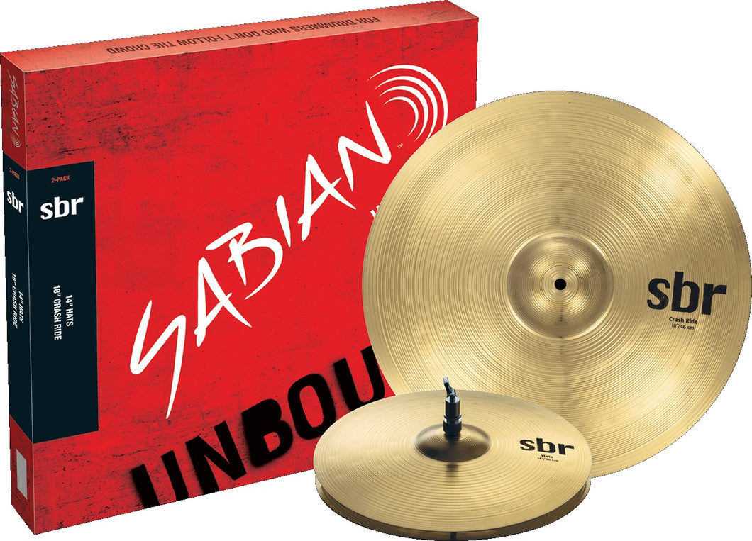 SABIAN SBR5002 SBR 2-Pack Cymbal Set Made In Canada