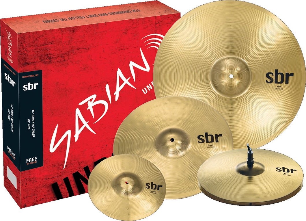 SABIAN SBR5003G SBR Promotional Set 4-Pack Cymbal Package Made In Canada