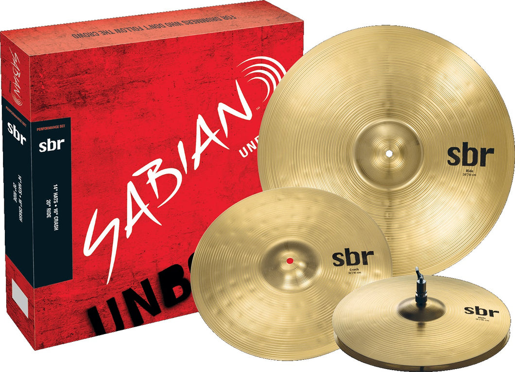 SABIAN SBR5003 Ensemble de 3 cymbales SBR Performance Set Fabriqué au Canada