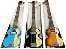 Charger l&#39;image dans la galerie, Hofner Shorty Violin Bass CT Blue (Beatles Bass Style) Comprend un sac de voyage
