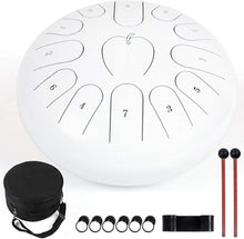 Load image into Gallery viewer, Tongue Drum / Steel Handpan Drum with Accessories 13 Note / 12 Inch
