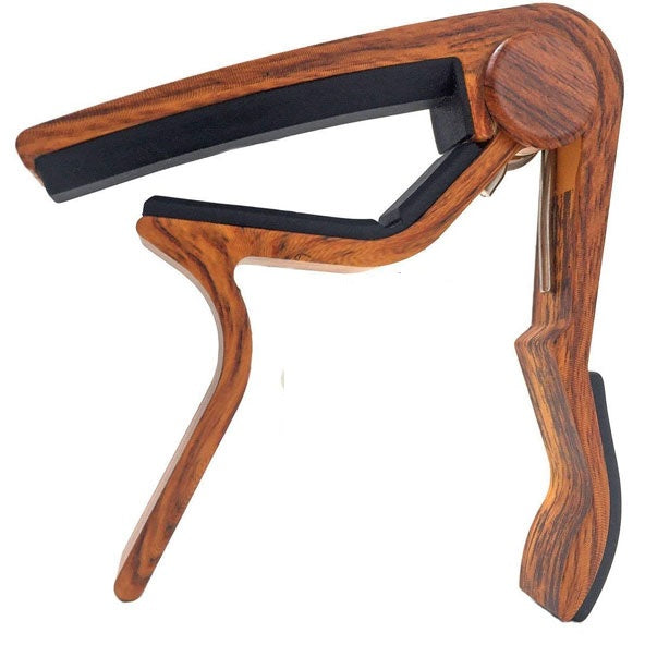 Dunlop Style Quick Release Guitar Capo Wood Style Finish