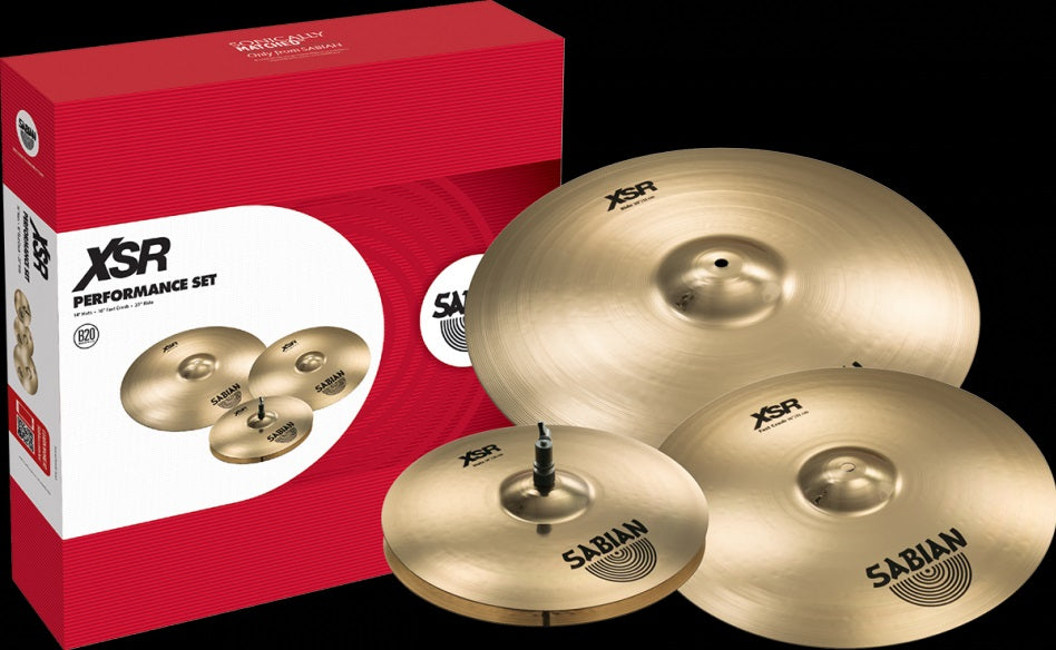 SABIAN XSR5005B XSR Performance Set 3-Pack Cymbal Package Made In Canada