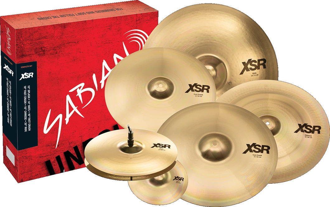 SABIAN XSR5006B XSR Complete Set 6-Pack Cymbal Package Made In Canada