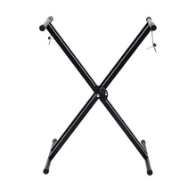 Load image into Gallery viewer, X Style Keyboard Stand Double Braced
