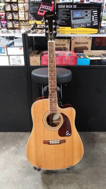 Epiphone DR-200CENA Acoustic Electric Cutaway Guitar Natural - Pre Owned